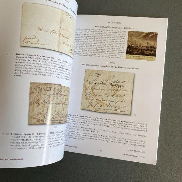 Stampless Covers Robert Siegel Auction Catalog 2017 U.S. Postal Histor