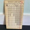 Chauffeur's Gauge Guide for Gasoline Storage Tanks Chart Scale Vintage 1959