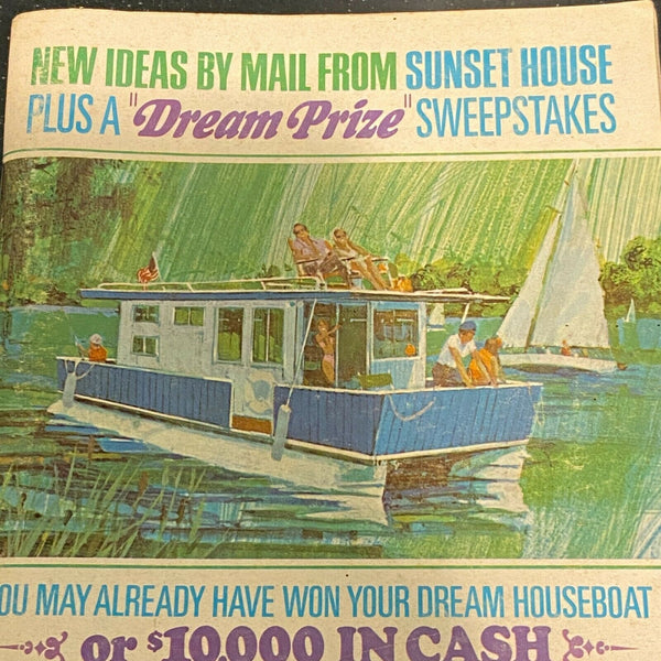 Sunset House Catalog Vintage 1960s 1970s Houseboat Paper Alcove