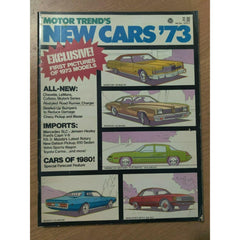 Motor Trend's New Cars 1973 vintage magazine Mercedes 350 SLC Range Rover