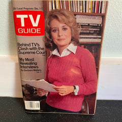 TV Guide December 1 1979 Barbara Walters Supreme Court Pro Football Sacks