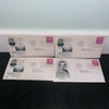 Edgar Allen Poe FDC Lot of 4 1949 Cachet Postal Covers Stamps Scott 986