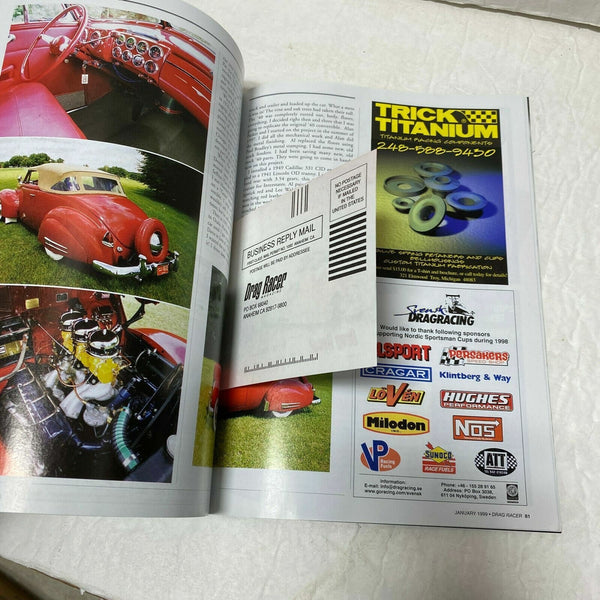 Drag Racer Magazine January 1999 Alfred E. Newman NHRA Cars Racing ...