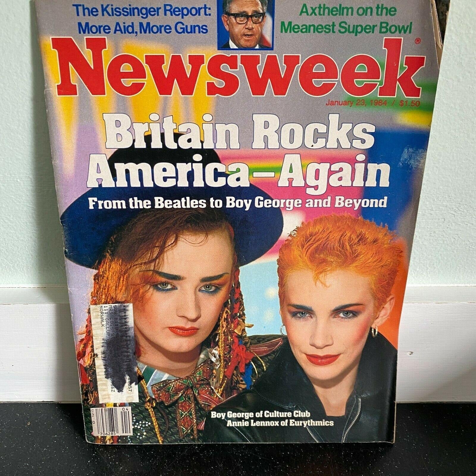 Newsweek January 23 1984 Boy George Annie Lennox Culture Club